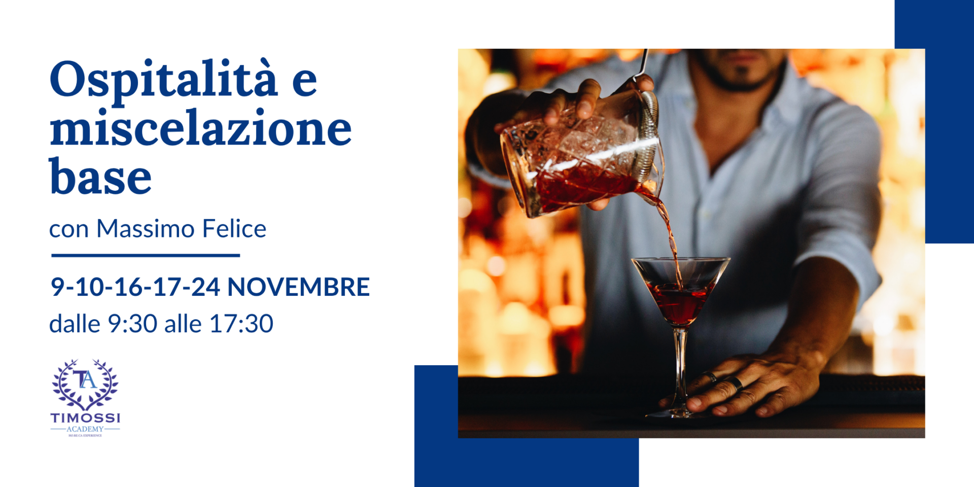 Ospitalità e miscelazione base Novembre